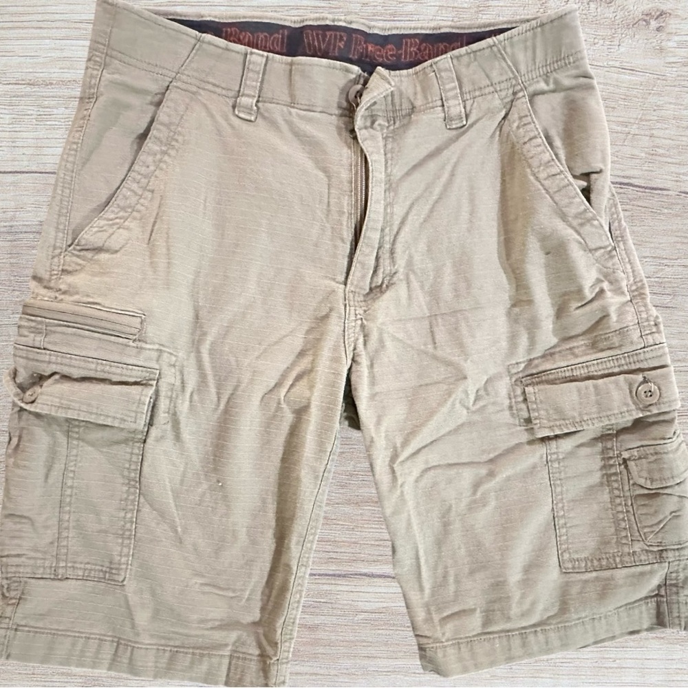 Tan cargo shorts
